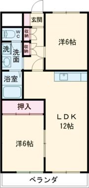 リバーハイツ青柳の間取り画像