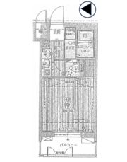 エステムコート神戸ハーバーランド前Ⅱの間取り画像