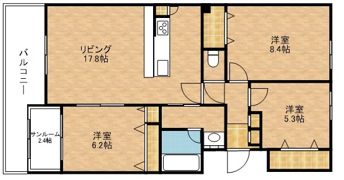 CHANTE大財の間取り画像