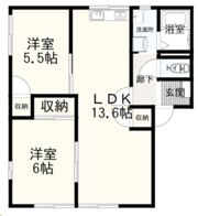 カーサ鍋島ⅡAの間取り画像