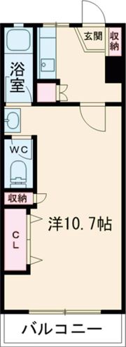 マンションカザミドリの間取り画像