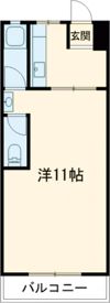 マンションカザミドリの間取り画像