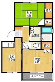 リベラル鍋島IIの間取り画像