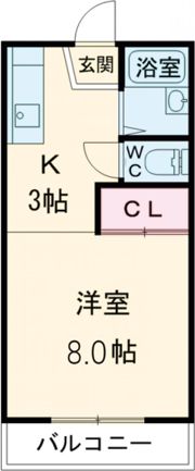 カーサ栗真の間取り画像