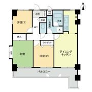 ライオンズマンション岡山医大東第2の間取り画像