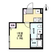 ベイルームグレイス本厚木の間取り画像