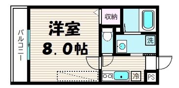 フラッティ天神川三条の間取り画像