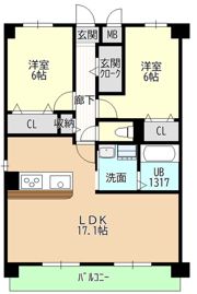 ヒルザコートⅡの間取り画像