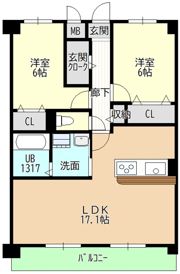 ヒルザコートⅡの間取り画像