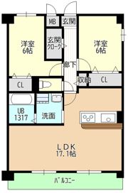 ヒルザコートⅡの間取り画像