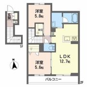 スマイリング桜田Aの間取り画像
