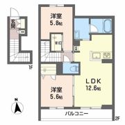 スマイリング桜田Aの間取り画像