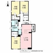 シャーメゾンガーデンズ神辺の間取り画像