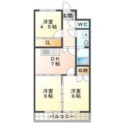 エヌタス西河渡 A棟の間取り画像