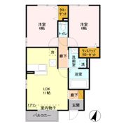 ナディア Bの間取り画像