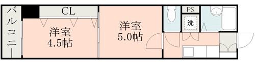 ハウズ・ラフォーレの間取り画像