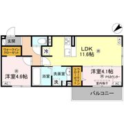 D-ROOM平井C棟の間取り画像