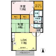 セジュールK Ⅱ棟の間取り画像