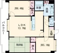 ファーストグランド水前寺Ⅱの間取り画像