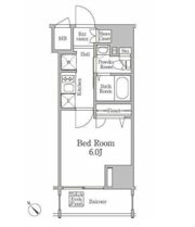 レジディア国立の間取り画像