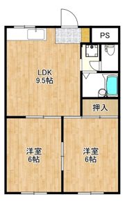 モンシェール志津Ⅱの間取り画像