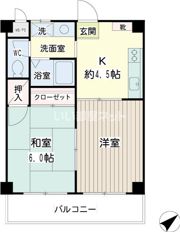 フィーバスUの間取り画像