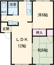 メゾン川西の間取り画像