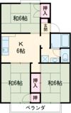 瀬戸ハイツBの間取り画像