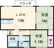 メゾン西岩国Ⅱの間取り画像