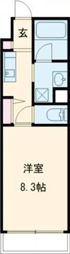 ハンズレジデンス二条の間取り画像
