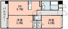 プライマル熊本慶徳の間取り画像