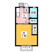 ハイツサンセットCの間取り画像