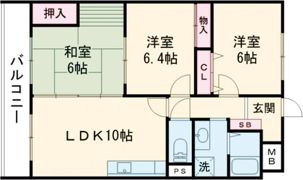 パールマンション手鎌の間取り画像