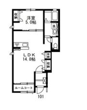 リバーテラスイヴの間取り画像