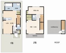 多摩市連光寺6丁目 貸家の間取り画像
