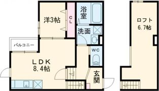 ベルフルール旭の間取り画像