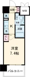 エステムコートみなと元町THE FIRSTの間取り画像