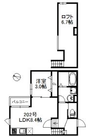 ベルフルール旭の間取り画像