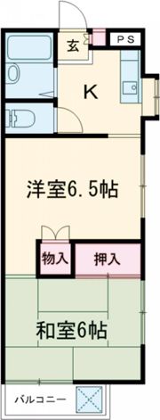 コーポラスサカイの間取り画像