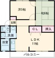 サンヴィレッジ美乃利Aの間取り画像