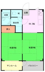 アネックス山内の間取り画像