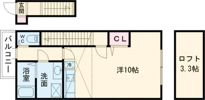 あんしん+八田寺町08-1043の間取り画像