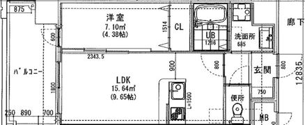 ラシュール・イン大橋Ⅱの間取り画像