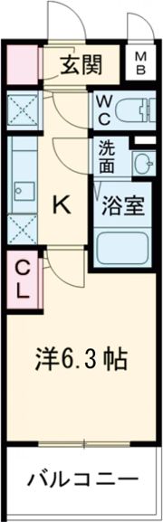 エスリード大阪平野プライムの間取り画像