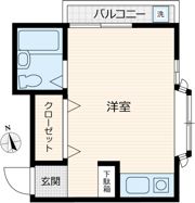 サヅカハイツの間取り画像