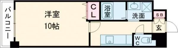 TKアンバーコート六条通の間取り画像