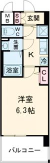 エスリード大阪平野プライムの間取り画像
