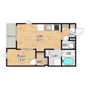 ココングランジュール豊中立花町の間取り画像