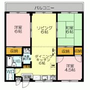 レックハウス ナガトウB棟の間取り画像