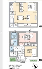 ミュージションテラス調布柴崎の間取り画像